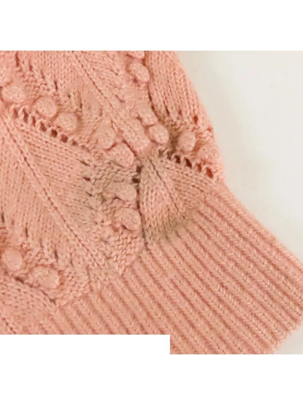 Chanel Knit Cardigan Pink Coco Heart Button Top